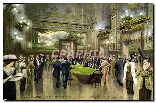 Cartes postales Casino Monte Carlo Salle de Trente et Quarante