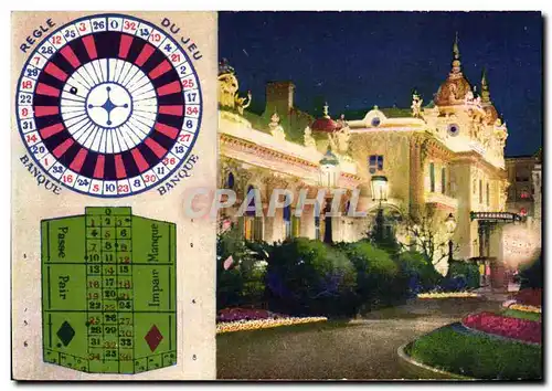 Cartes postales moderne Casino Monte Carlo Le casino et la roulette