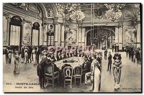 Cartes postales Casino Monte Carlo Salle de jeu