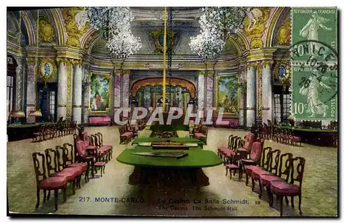 Cartes postales Casino Monte Carlo Le casino La salle Schmitt