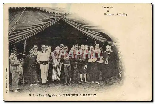 Cartes postales Cirque Barnum et Bailey Les rigolos Clown clowns