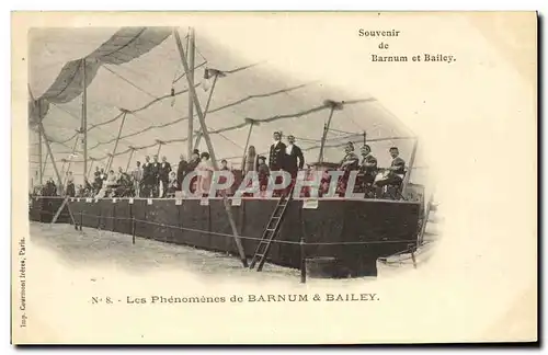 Cartes postales Cirque Barnum et Bailey Les phenomenes