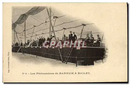 Cartes postales Cirque Barnum et Bailey Les phenomenes