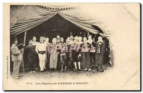 Cartes postales Cirque Barnum et Bailey Les rigolos Clown clowns