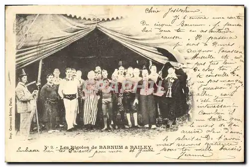 Cartes postales Cirque Barnum et Bailey Les rigolos Clown clowns