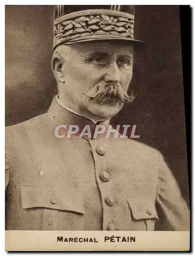 Ansichtskarte AK Militaria Marechal Petain