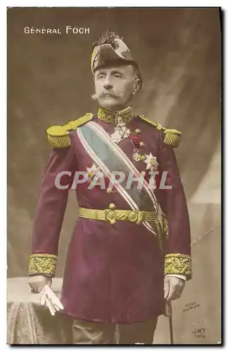 Cartes postales Militaria General Foch