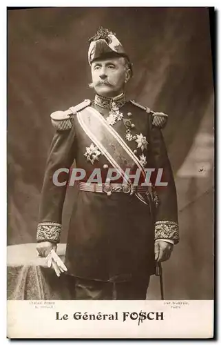 Cartes postales Militaria Le General Foch