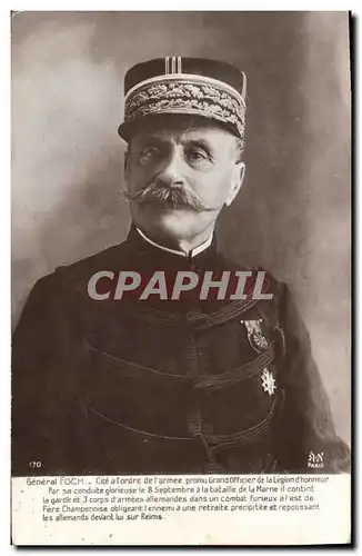 Cartes postales Militaria General Foch