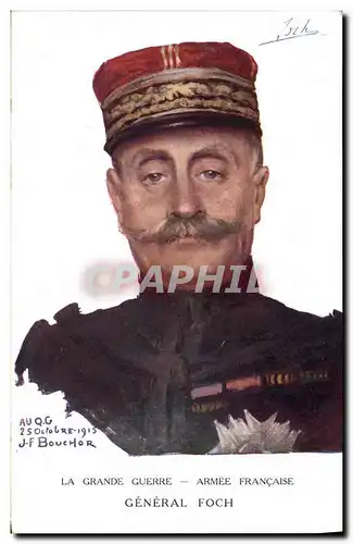 Cartes postales Militaria General Foch