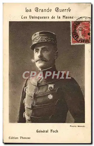 Cartes postales Militaria General Foch