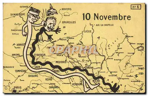 Cartes postales Militaria 10 Novembre