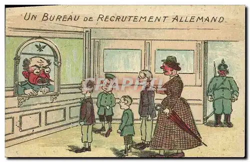 Ansichtskarte AK Militaria un bureau de recrutement allemand