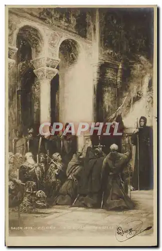 Cartes postales Salon 1903 Clairin La benediction des epees