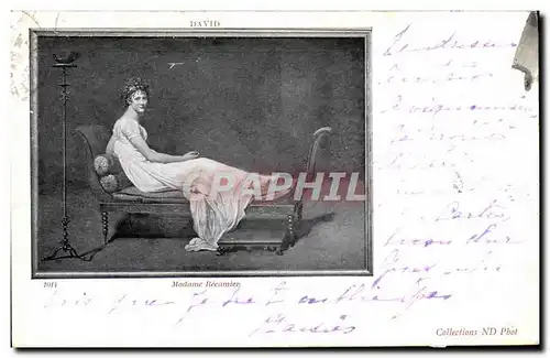 Cartes postales David Madame Recamier