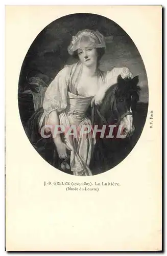 Cartes postales Greuze La laitiere Musee du Louvre Paris