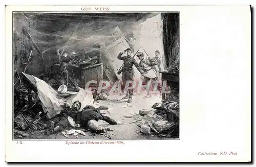Cartes postales Geo Weiss Episode du Plateau d&#39Avron 1870