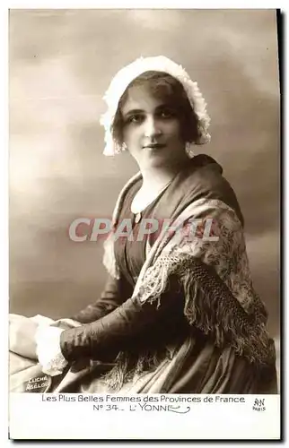 Cartes postales Folklore L&#39Yonne Les plus belles femmes des Provinces de France