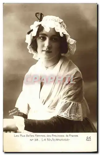 Cartes postales Folklore La Nivernaise Les plus belles femmes des Provinces de France