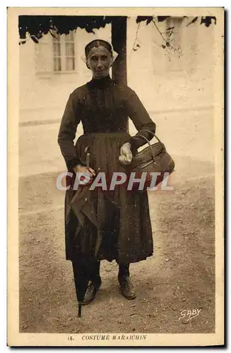 Cartes postales Folklore Costume Maraichin