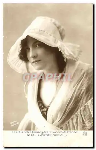 Cartes postales Folklore L&#39Ardennaise Les plus belles femmes des Provinces de France