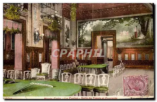 Cartes postales Casino Monte Carlo Salle de Trente et Quarante