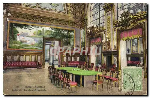 Cartes postales Casino Monte Carlo Salle du Trente et Quarante