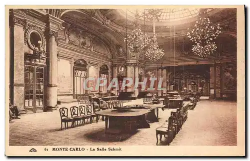 Ansichtskarte AK Casino Monte Carlo La salle Schmit