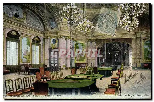 Cartes postales Casino Monte Carlo La nouvelle salle de jeu
