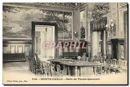 Cartes postales Casino Monte Carlo Salle du Trente Quarante
