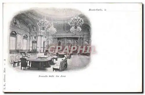 Cartes postales Casino Monte Carlo Nouvelle salle de jeux