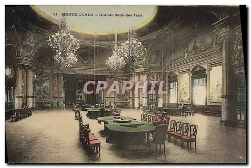 Cartes postales Casino Monte Carlo Grande salle de jeux