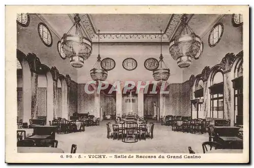 Cartes postales Casino Vichy Salle de Baccara du grand casino