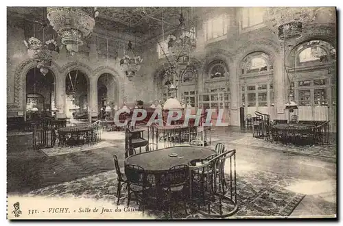 Cartes postales Casino Vichy Salle de jeu du casino