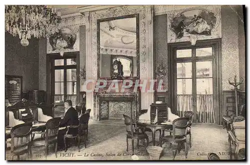 Cartes postales Casino Vichy Salle de correspondance