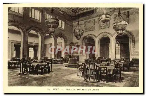 Ansichtskarte AK Casino Vichy Salle de Baccarat du casino