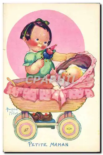 Cartes postales Fantaisie Illustrateur Mallet Enfant Petite maman