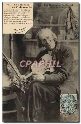 Cartes postales Folklore La berceuse du violoneux Violon