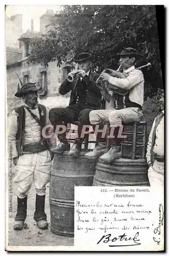 Cartes postales Folklore Botrel Binious du Faouet Morbihan