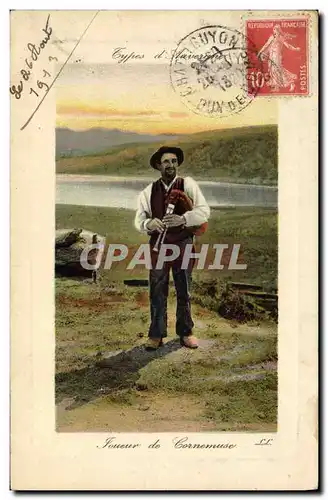 Cartes postales Folklore Joueur de cornemuse