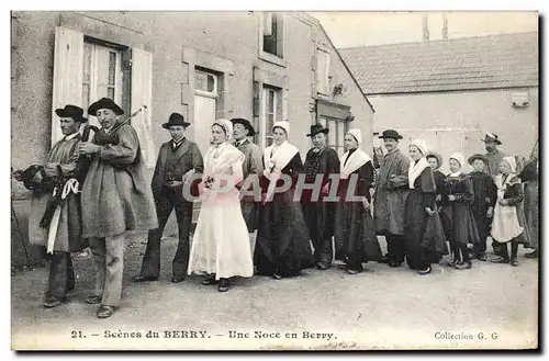 Ansichtskarte AK Folklore Scenes du Berry Une noce en Berry Mariage