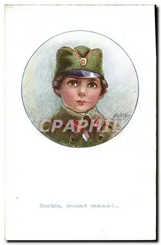 Cartes postales Militaria Serbie quand meme Serbia