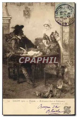 Cartes postales Salon 1905 Dupain Redevances dues et redevances convoitees