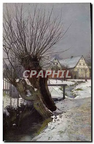 Cartes postales Maisons sous la neige
