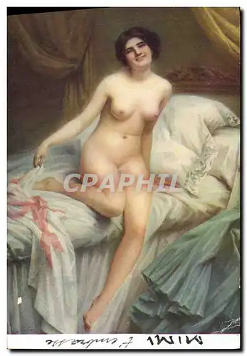 Ansichtskarte AK Erotique Femme Salon de Paris De Cool l&#39eveil