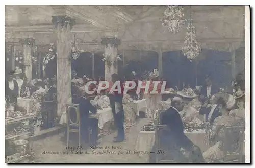 Cartes postales Salons de Paris Armenonville le soir du grand prix Gervex