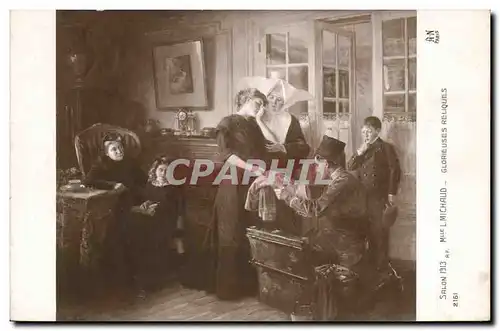 Cartes postales Salon 1913 Mlle Michaud Glorieuses reliques
