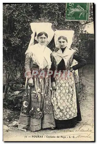 Cartes postales Folklore Fouras Costumes du pays