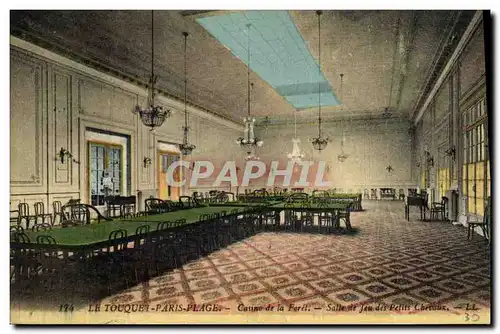 Cartes postales Casino de la Foret Salle de jeu des petits chevaux Le Touquer Paris Plage