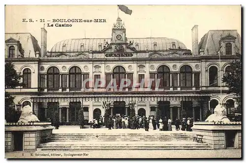 Cartes postales Casino Boulogne sur mer Lions